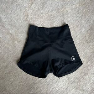 Bombshell Sportswear Black Athletic Shorts High-Waisted Performance